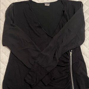 VENUS Black Long Sleeve Blouse